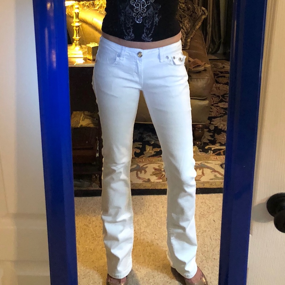 LA Idol USA white stretchy jeans size 7